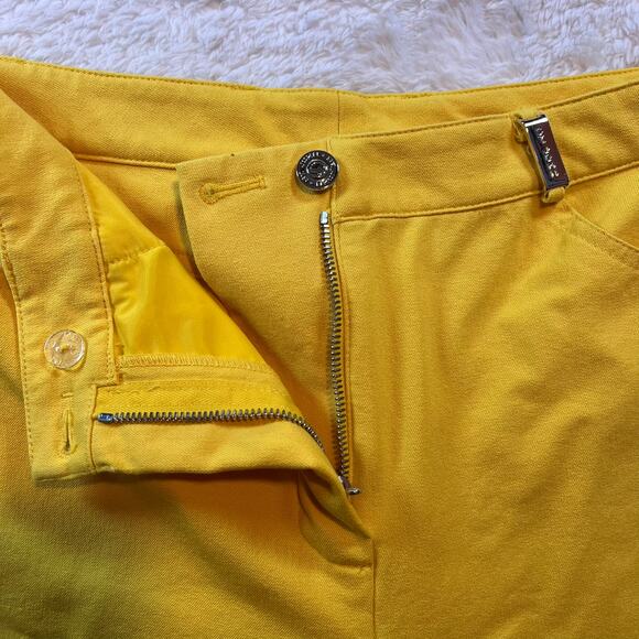 St John Sport by Marie Gray Women’s Yellow Jeans Pants Sz 8 Casual Straight Leg - Picture 6 of 8